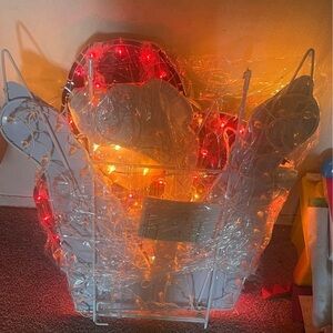 Christmas light.NHL hockey lawn figure phoenix coyotes christmas lights.40”tall.